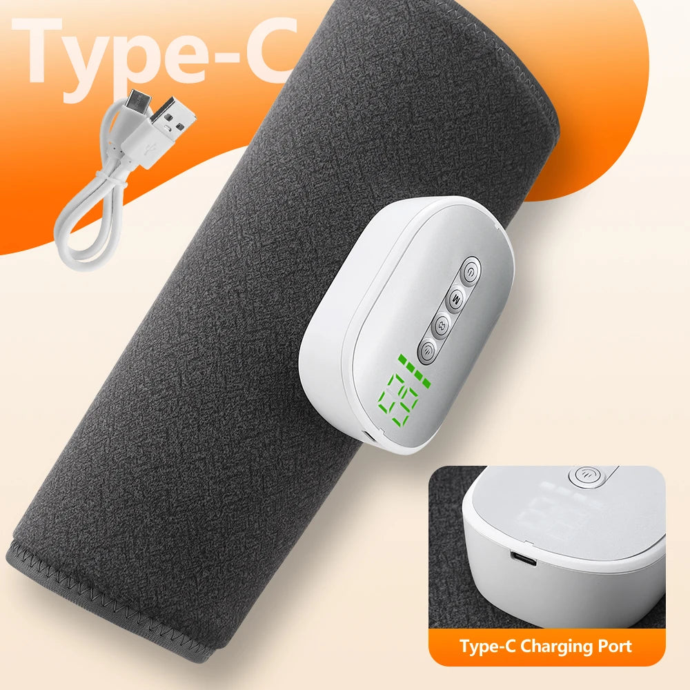 Wireless Heated Air Compression Leg Massager for Muscle Pain Relief
