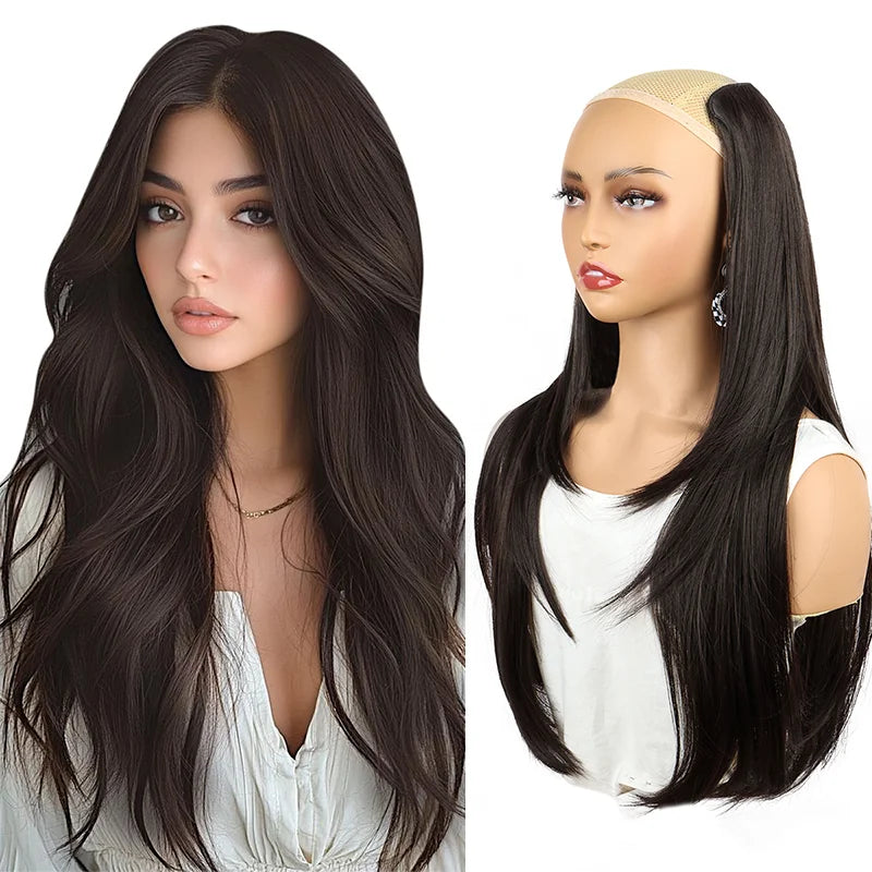Long Straight Layered Clip-in Hair Extension for Women