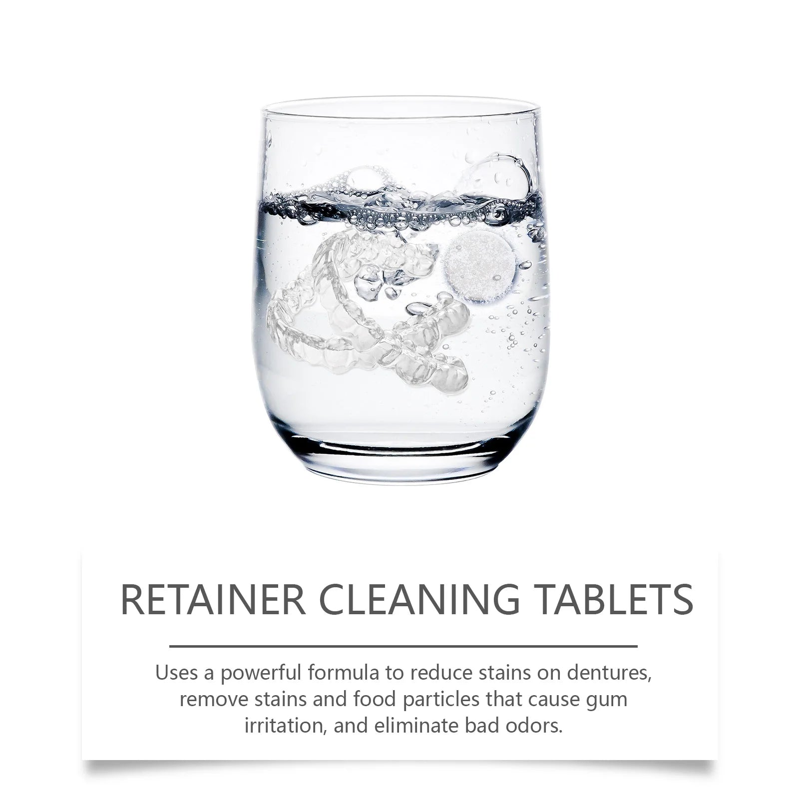 Effervescent Denture and Retainer Cleaning Tablets for Daily Oral Hygiene - 9