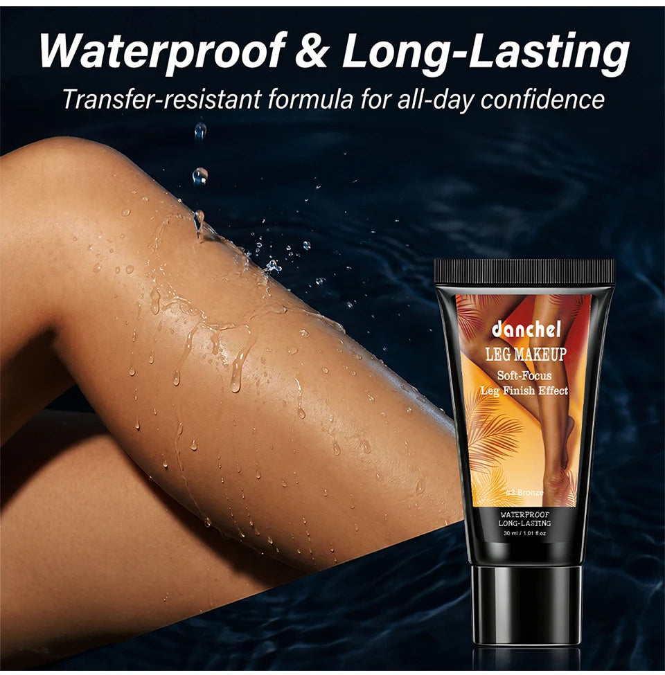 Waterproof Body Foundation for Concealing Scars and Tattoos on Legs