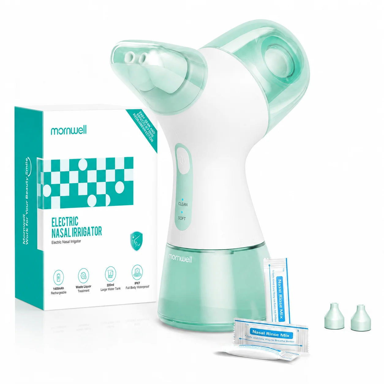 Electric Nasal Irrigation System for Sinus Congestion and Allergy Relief - 27