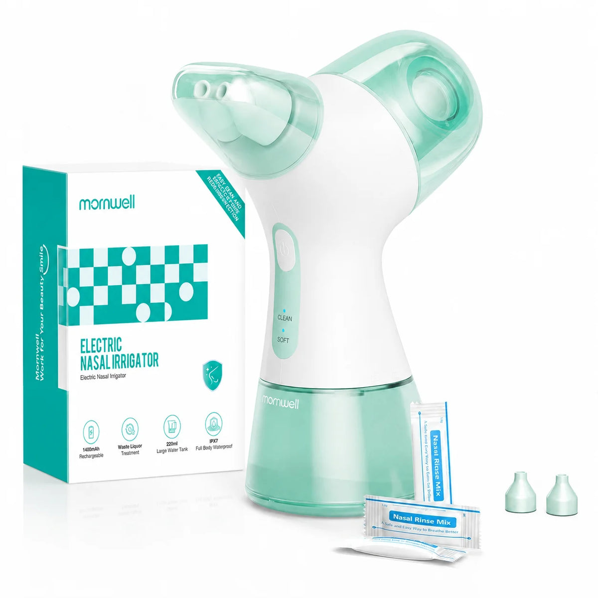 Electric Nasal Irrigation System for Sinus Congestion and Allergy Relief