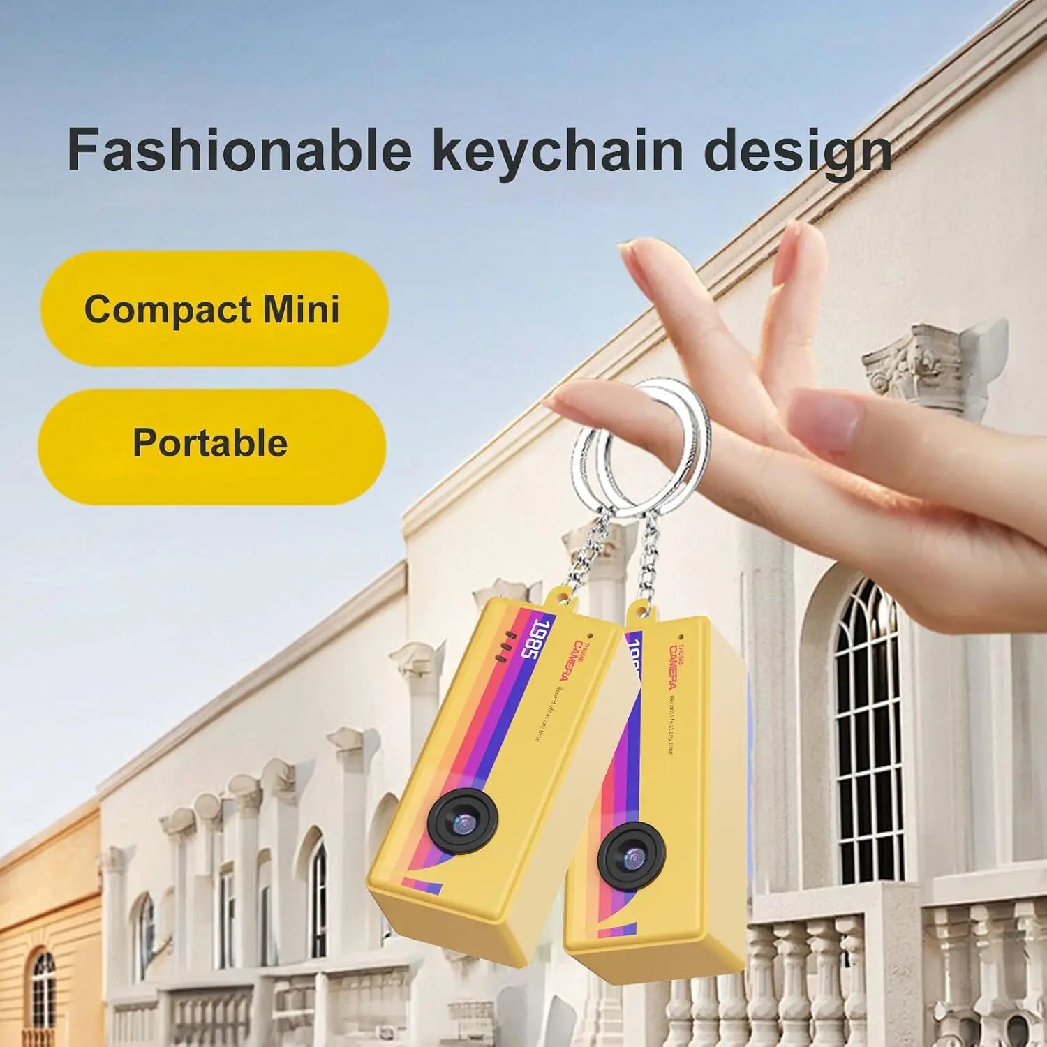 Portable Mini Retro Keychain Digital Camera for Daily Vlogging and Travel - 4