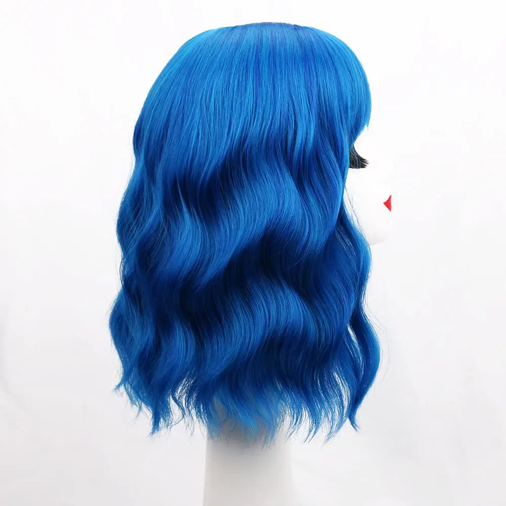 Short Wavy Bob Synthetic Wig for Costume and Daily Wear - 5
