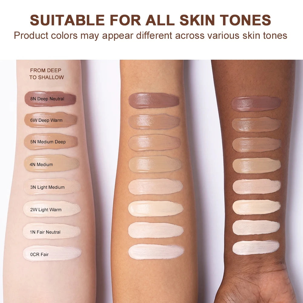 Full Coverage Waterproof Liquid Concealer for Face and Body Makeup - 6