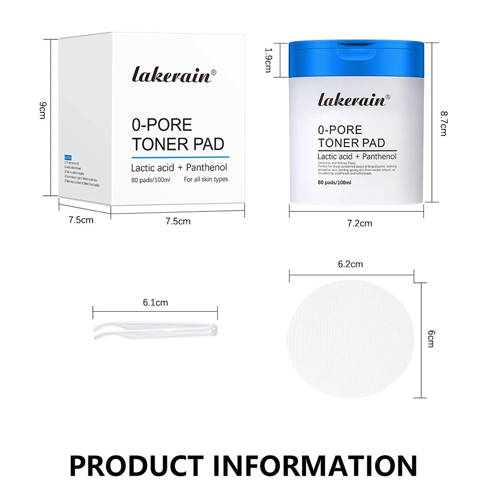 Pore Refining Toner Pad and Peptide Facial Serum Set for Glowing Skin