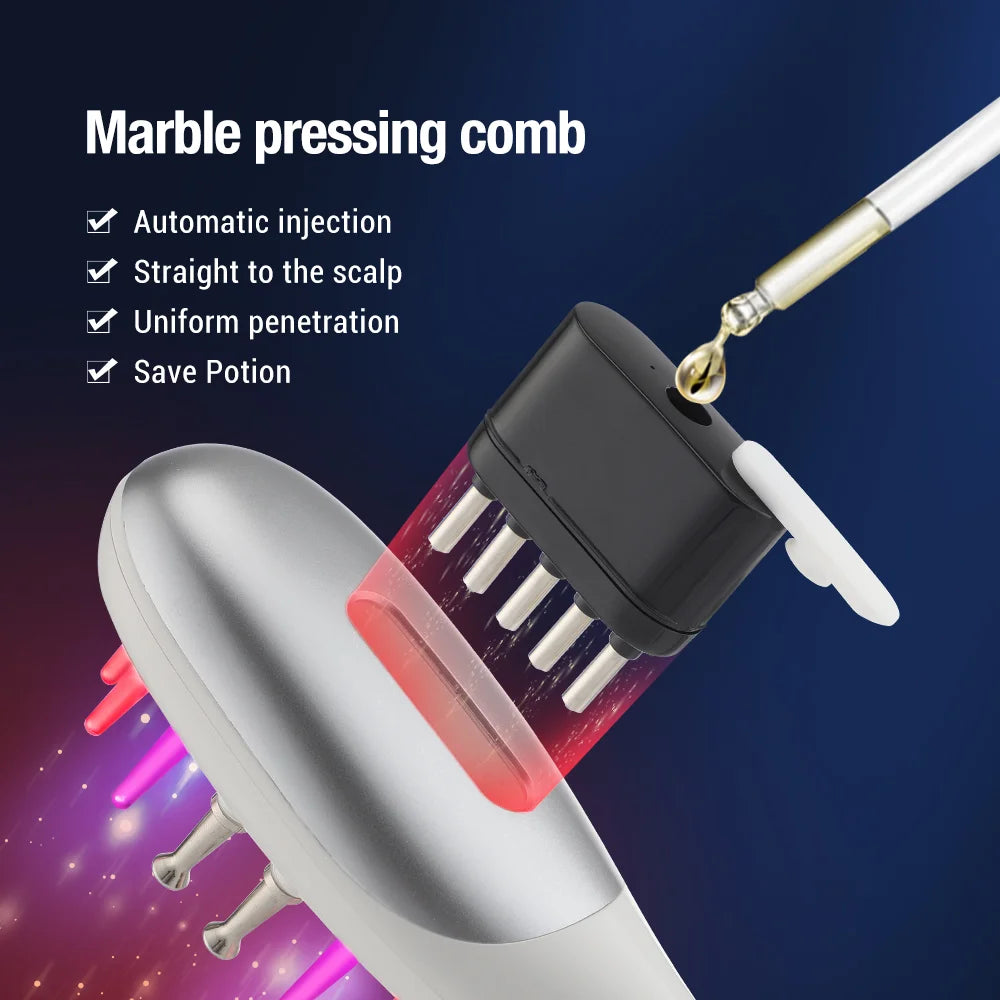 Electric EMS Scalp Massager and Hair Oil Applicator for Hair Growth - 4