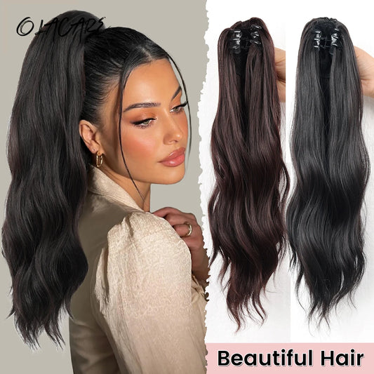 Wavy Curly Claw Clip Ponytail Hair Extension