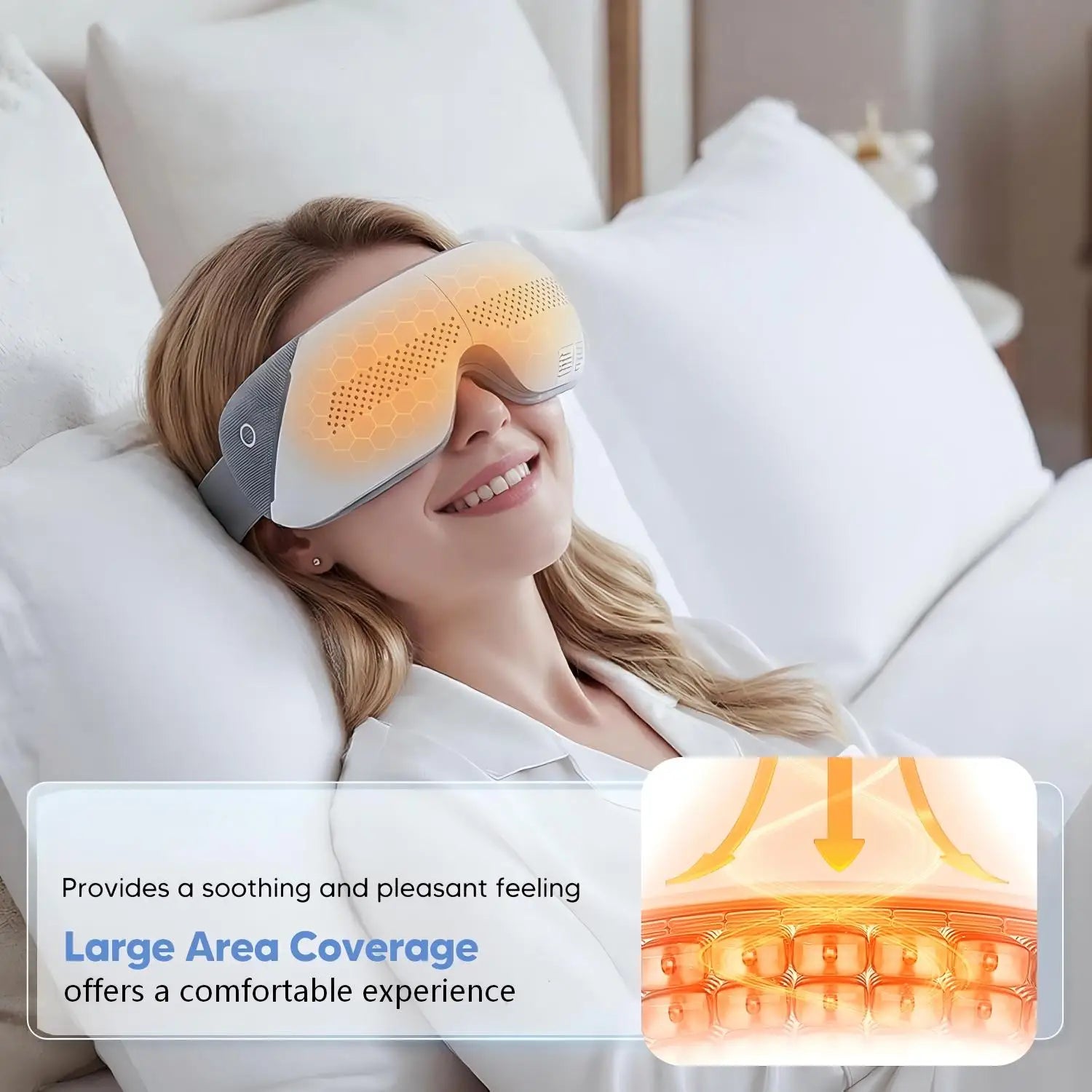 Rechargeable Heated Airbag Eye Massager for Relief and Relaxation - 3