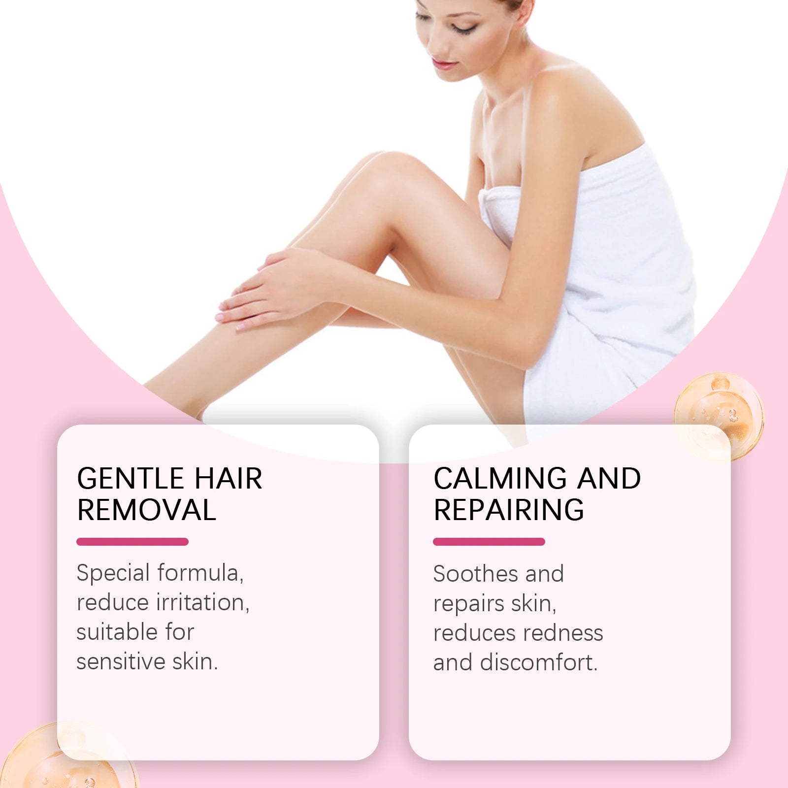 Painless Full Body Hair Removal Cream for Smooth and Sensitive Skin - 3