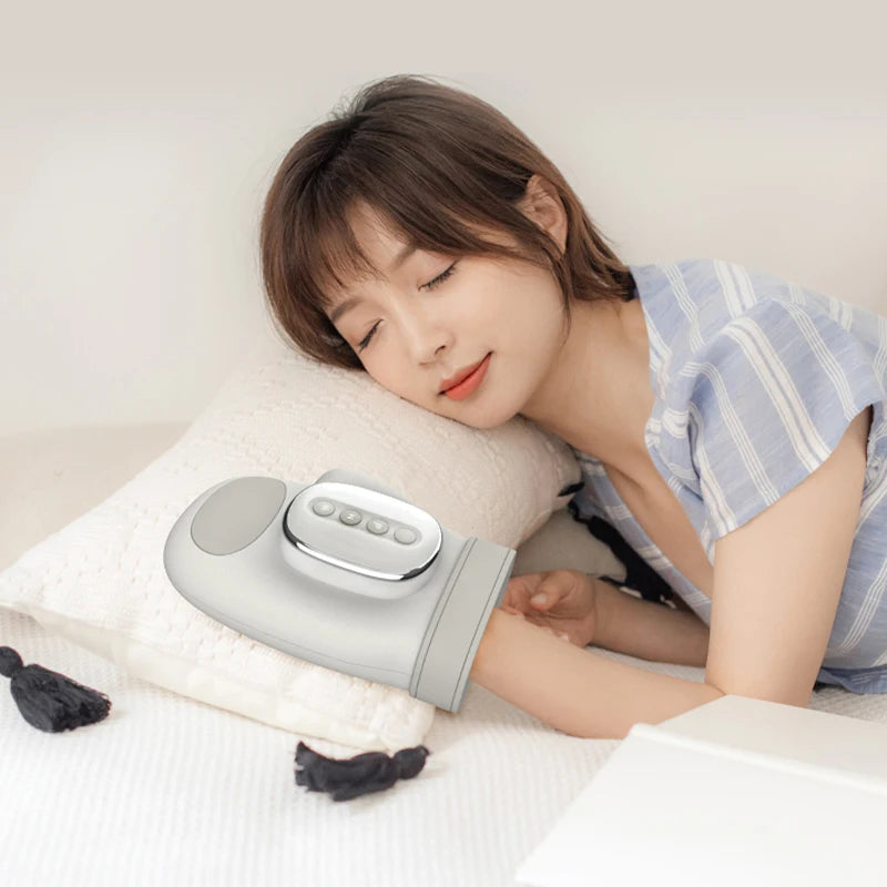 Electric Hand Massager with Airbag Compression for Palm and Wrist Relief