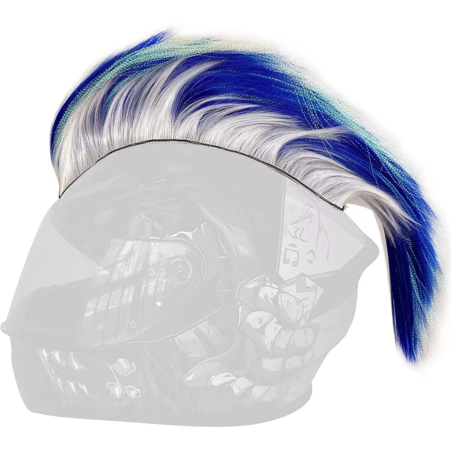 Mohawk Helmet Wig Decoration for Motorcycle and Sports Helmets - 13