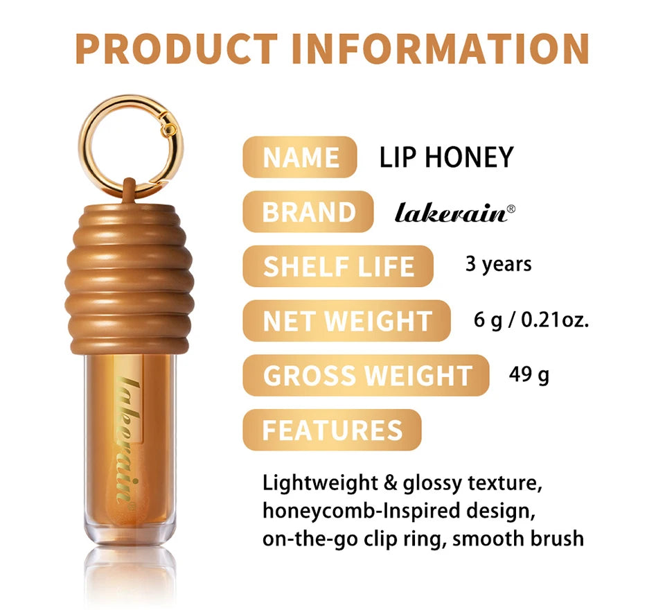 Honey and Chocolate Moisturizing Lip Gloss Set for Hydrated Lips - 17
