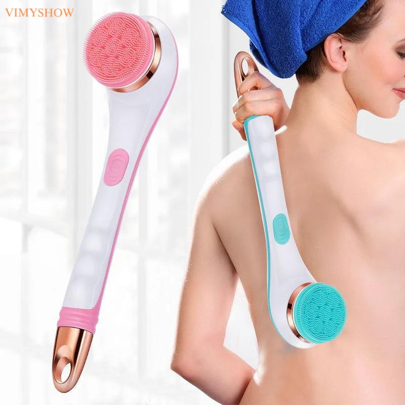 Electric Rotating Back Scrubber and Exfoliating Body Brush for Shower