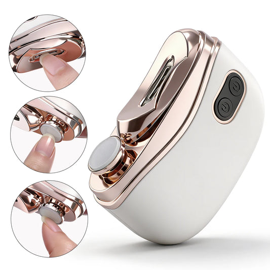 Automatic Electric Nail Clipper with LED Light for Safe Nail Trimming