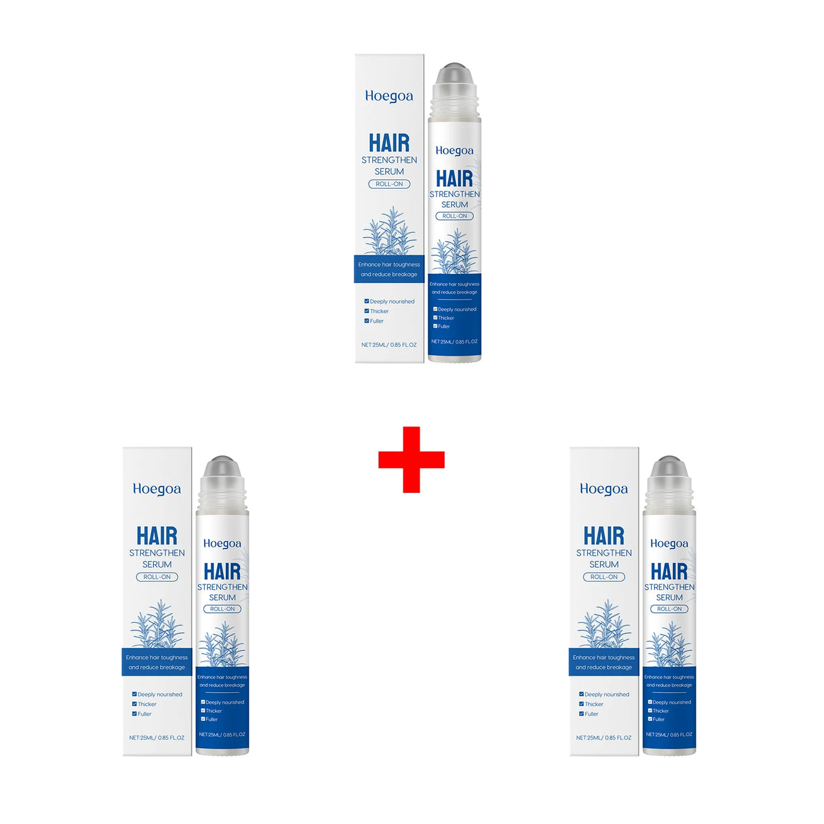 Rosemary Hair Growth Serum Roller for Thinning Hair and Scalp Nourishment