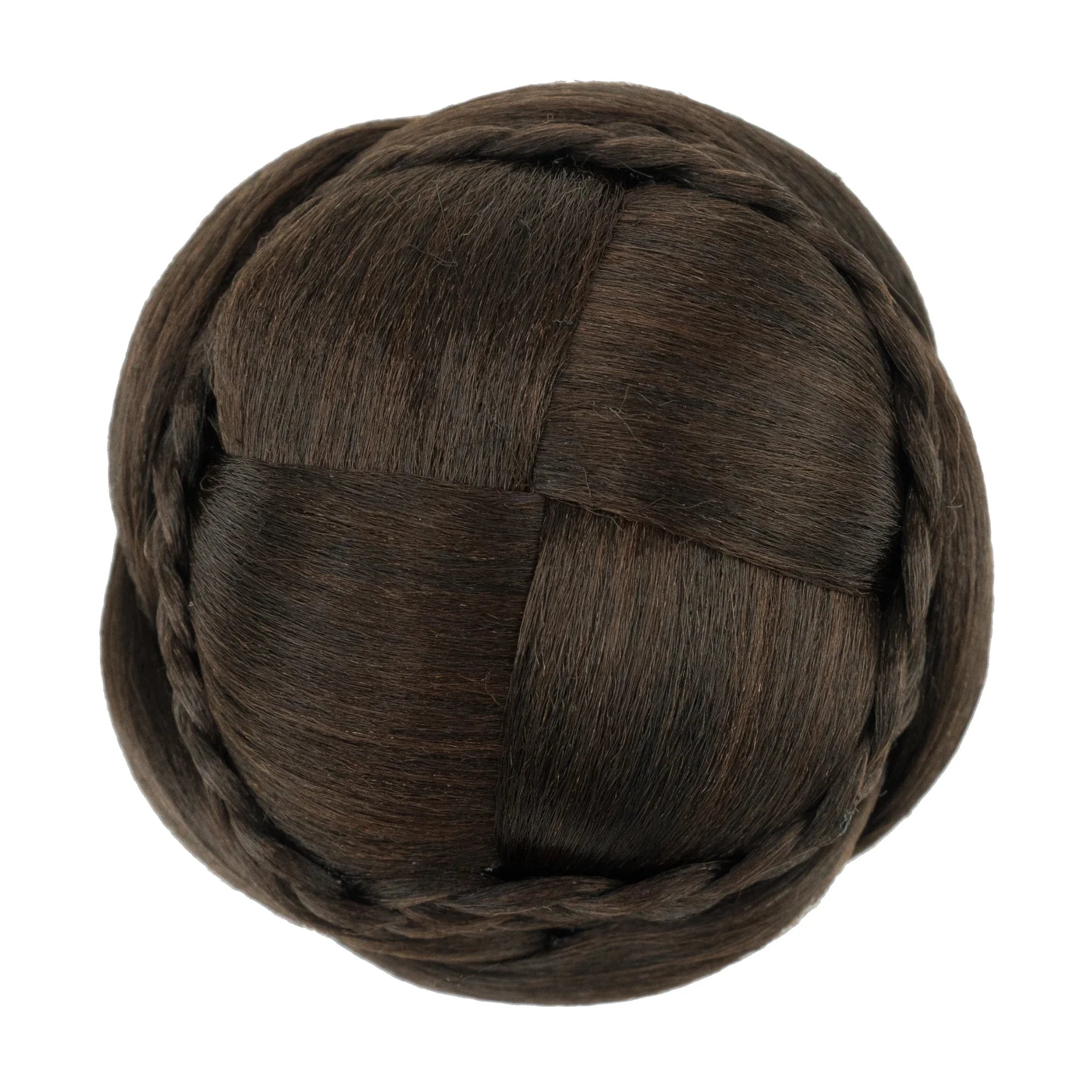Handmade Braided Chignon Hair Bun Extension for Elegant Updos - 5