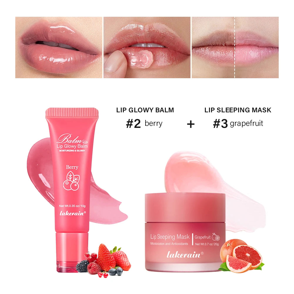 Hydrating Lip Repair Balm and Overnight Recovery Sleeping Mask Set - 29