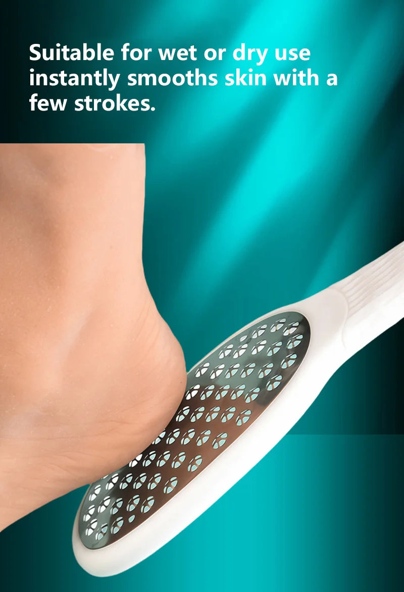 Professional Stainless Steel Foot File for Cracked Heels and Callus Removal