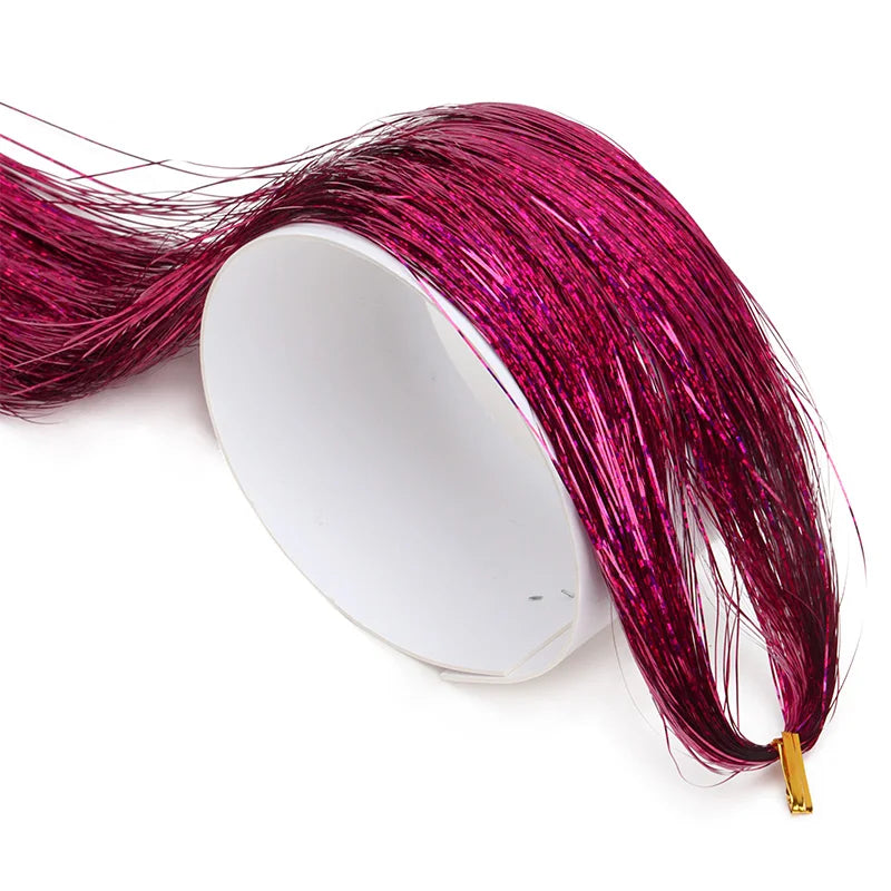 Sparkle Rainbow Hair Tinsel Extensions for Parties - 13