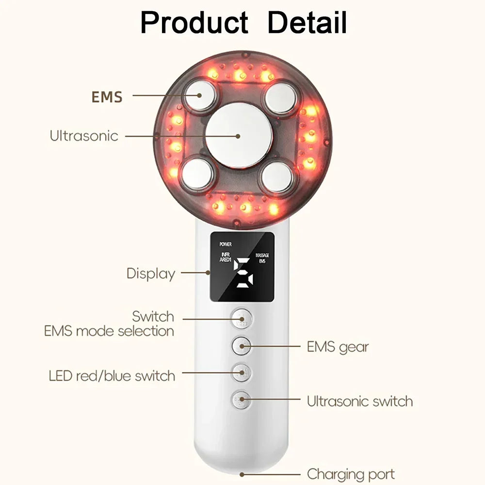 3-in-1 Ultrasonic Body Slimming and Cellulite Reduction Massage Device