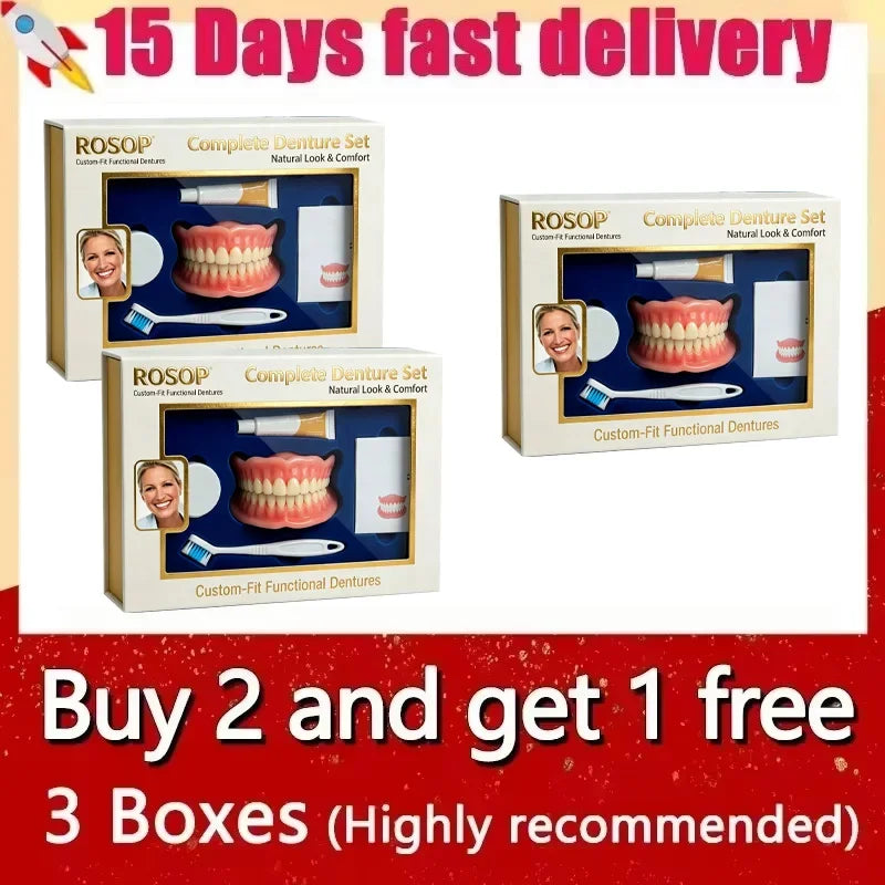 Comfort Fit Cosmetic Smile Teeth for Instant Natural Looking Coverage