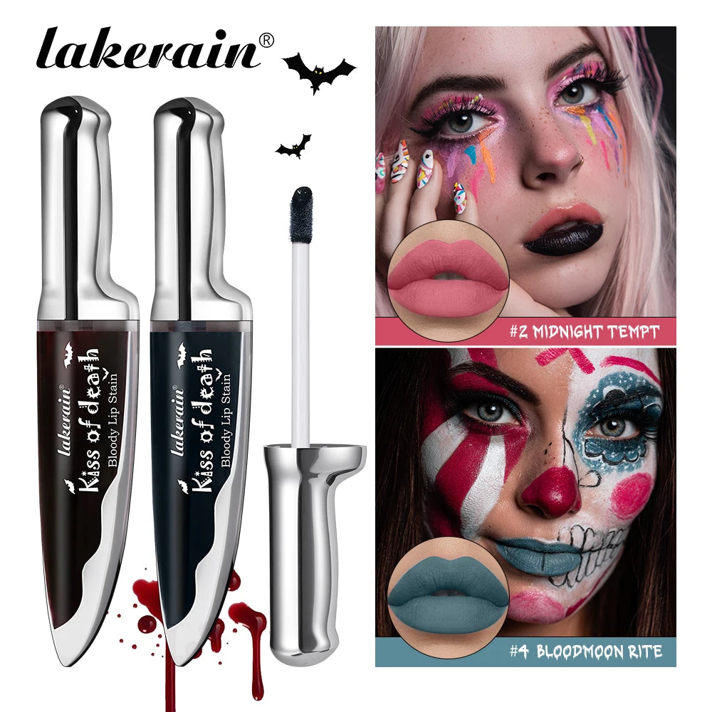 Long-Lasting Waterproof Matte Bloody Lip Stain for Halloween Makeup - 2
