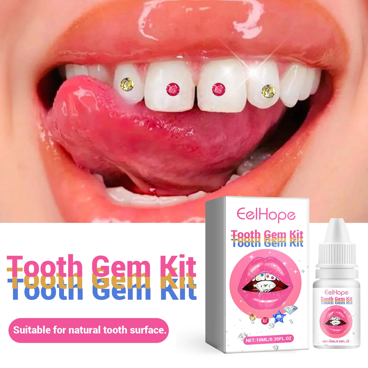 Professional DIY Tooth Gem Kit for Sparkling Dental Jewelry Decoration