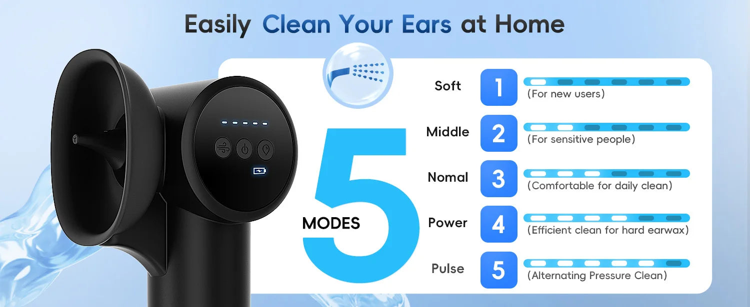 Electric Ear Wax Removal Irrigation System with Drying Function - 10