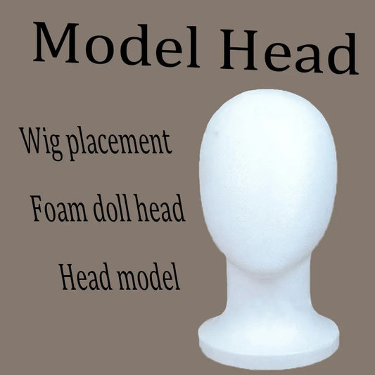 Foam Mannequin Head for Wig Styling and Display