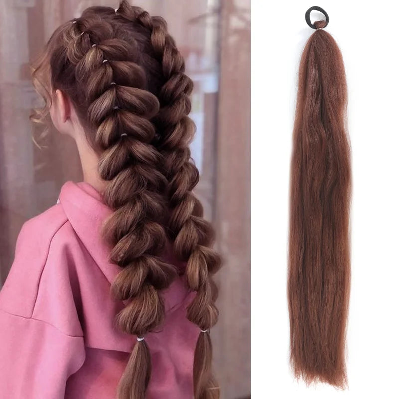 26" Long Ombre Synthetic Braiding Ponytail Extension - 16