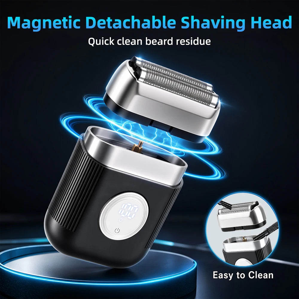 Portable Electric Foil Shaver with Floating Blades for Men - 8