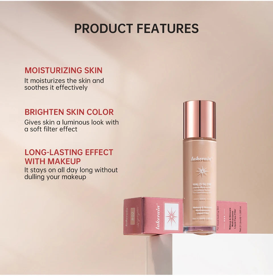 Liquid Illuminating Face Highlighter for a Radiant Dewy Skin Glow