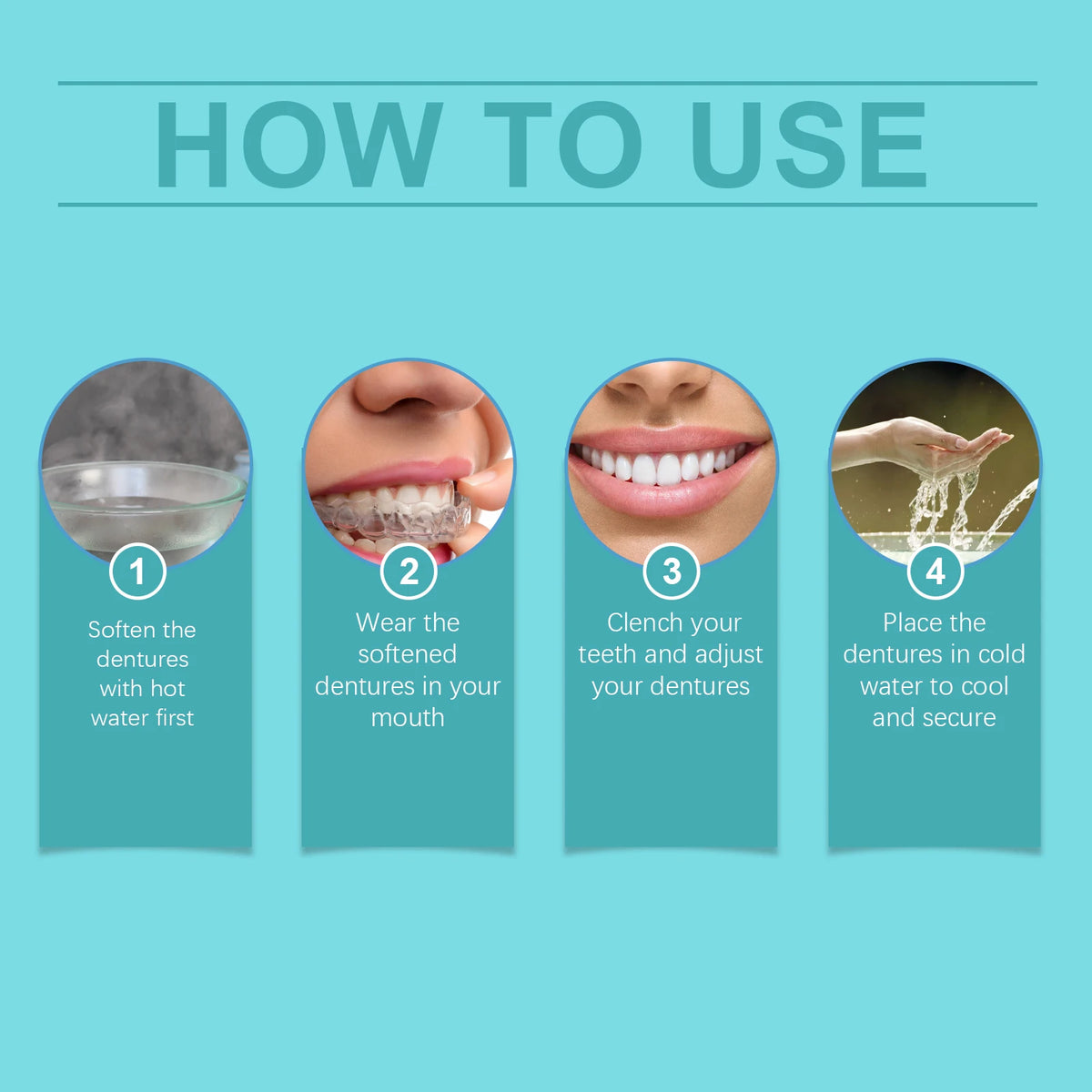 Adjustable Snap-On Dentures for Missing Teeth and Smile Repair
