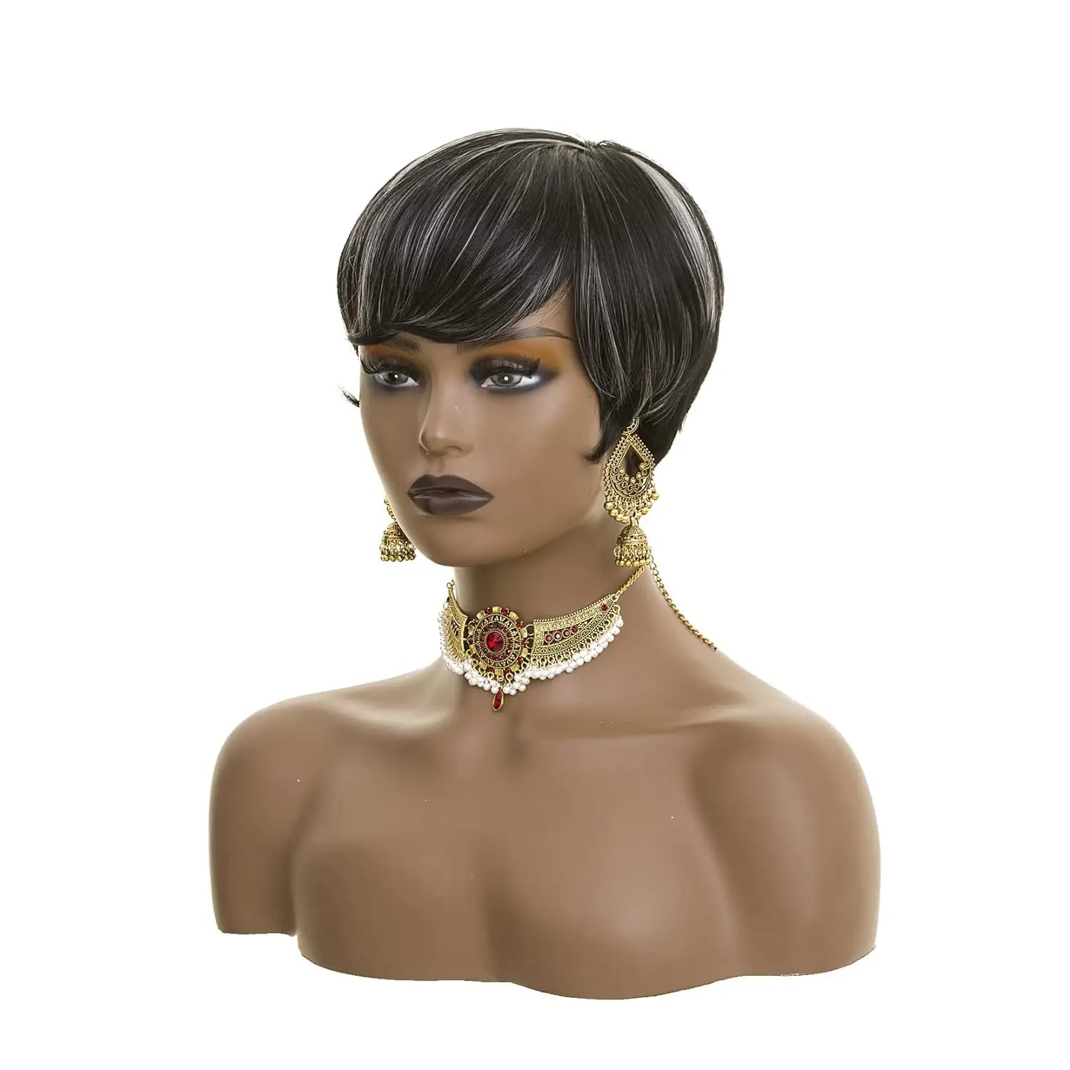Short Red Pixie Cut Synthetic Wig for Daily Wear - 8