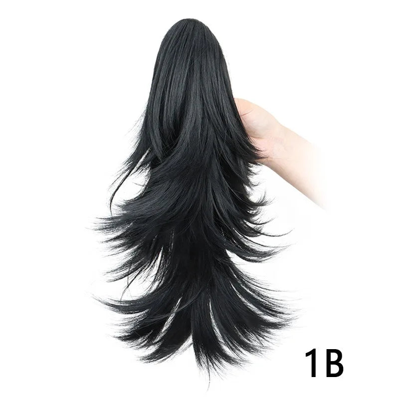 14-Inch Layered Claw Clip Ponytail Hair Extension