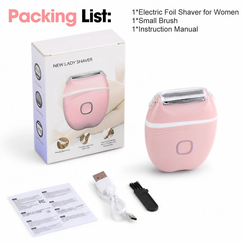 Electric Foil Shaver for Women for Smooth Body and Bikini Hair Removal - 16