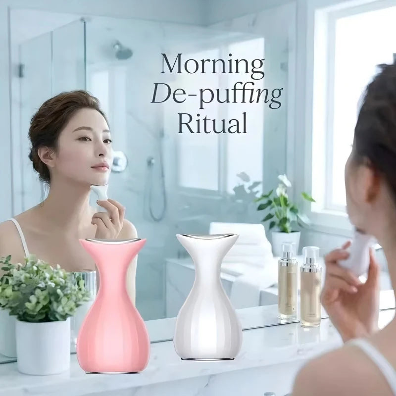 Handheld Facial Cold Compress Massager for Skin Tightening and Puffiness - 6