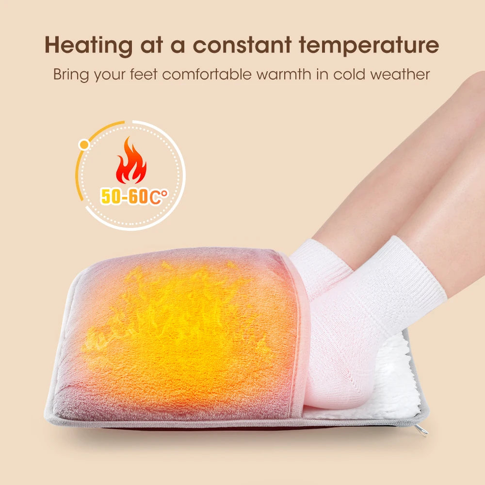 Electric Heated Foot Warmer with 9 Heat Levels and Auto Shut-Off Timer - 21