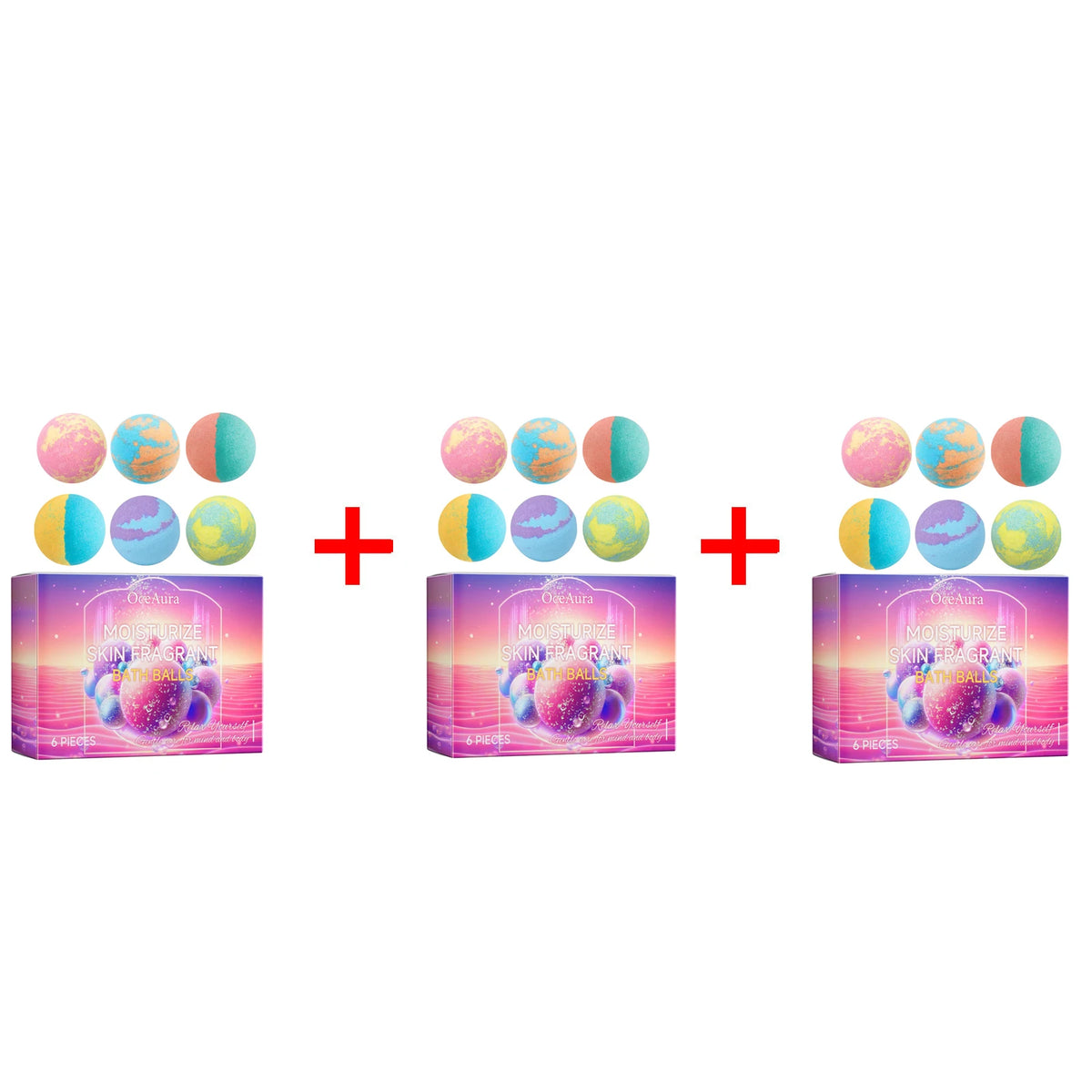 Aromatherapy Bath Bombs for Stress Relief and Moisturizing Skin Care