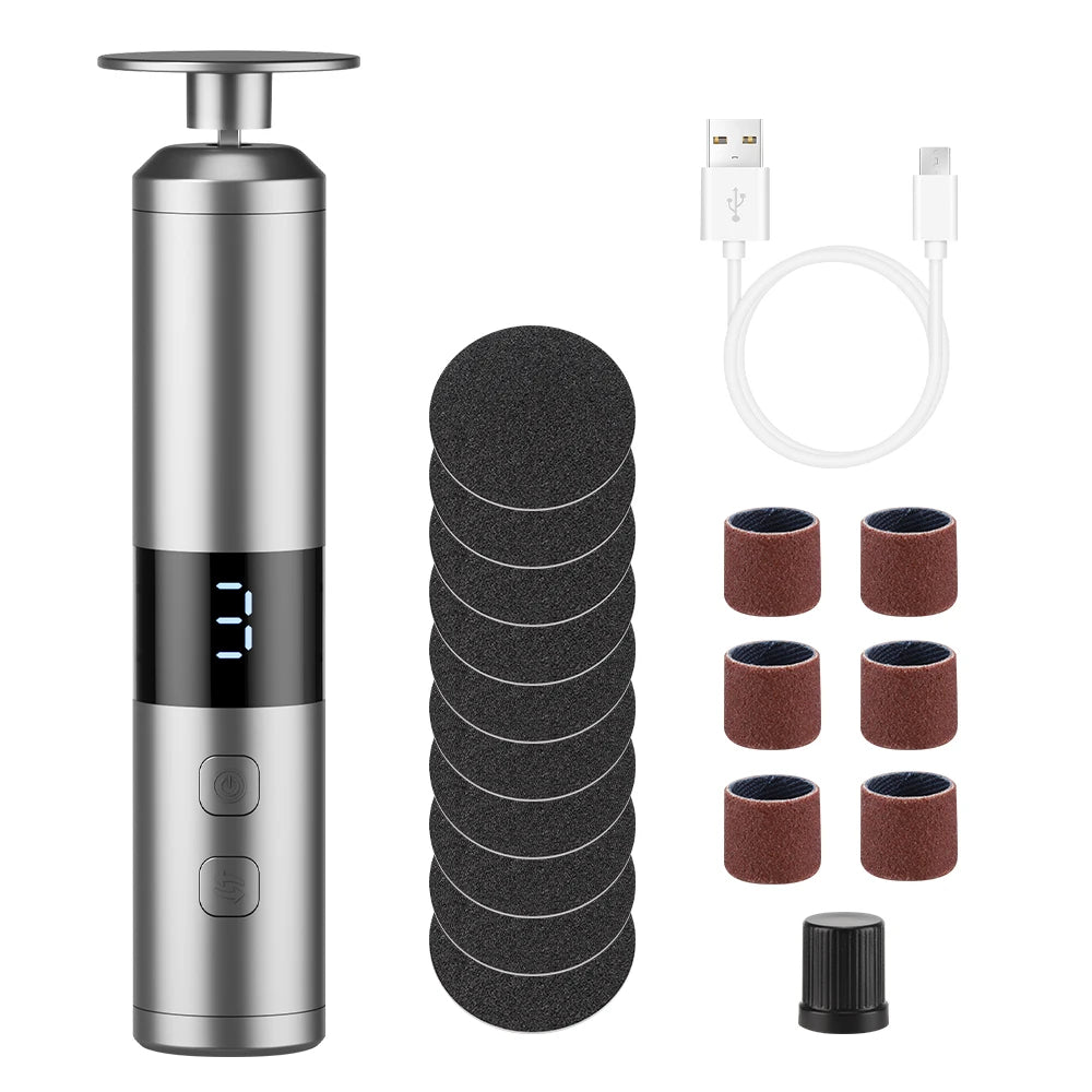 Rechargeable Electric Callus Remover and Pedicure Tool for Smooth Heels