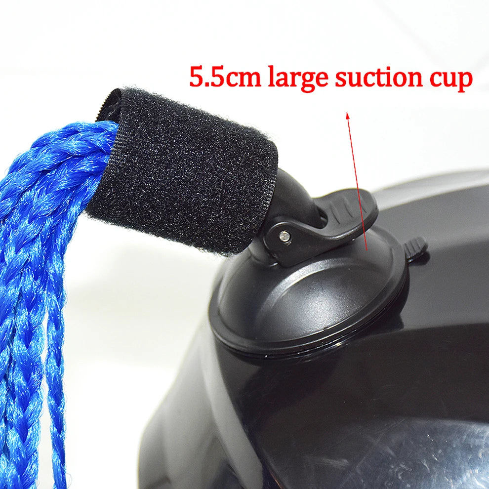 24 Inch Motorcycle Helmet Braided Ponytail with Suction Cup