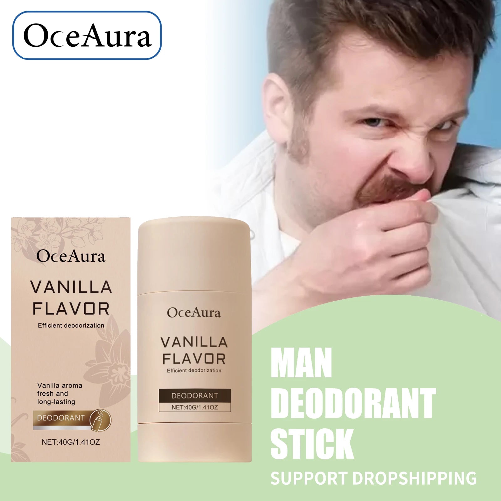Long-Lasting Vanilla Scented Natural Deodorant Stick for Men and Women - 1