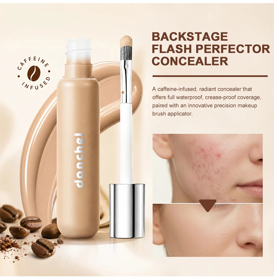 Full Coverage Waterproof Liquid Concealer for Face and Body Makeup - 9