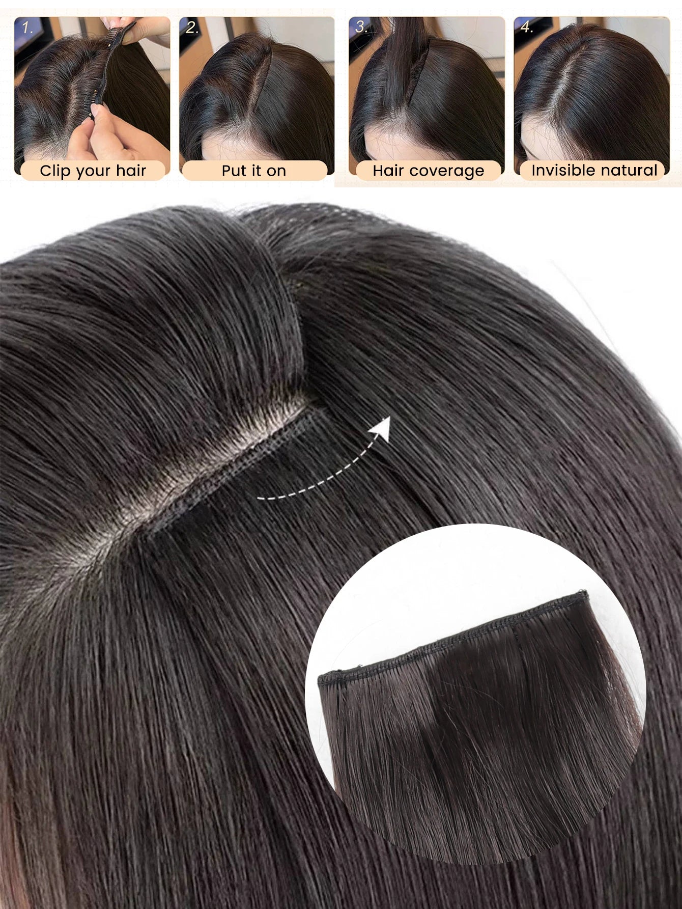 Wavy Clip-In Hair Extensions for Instant Volume and Length - 5