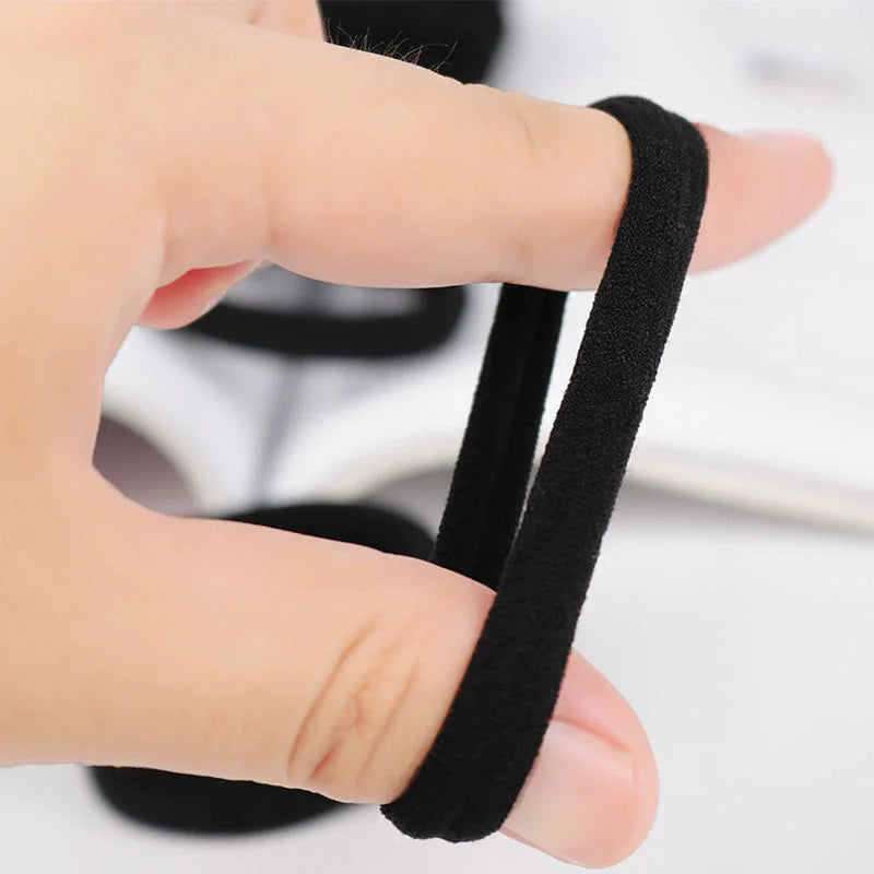 Seamless Elastic Hair Ties for Thick Hair (50 Pack)
