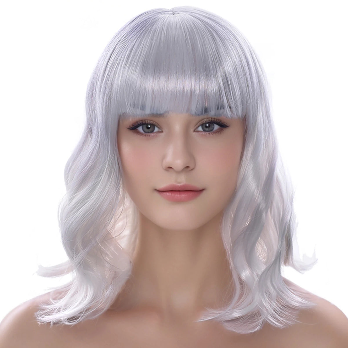 Short Wavy Synthetic Wig for Daily Wear and Cosplay