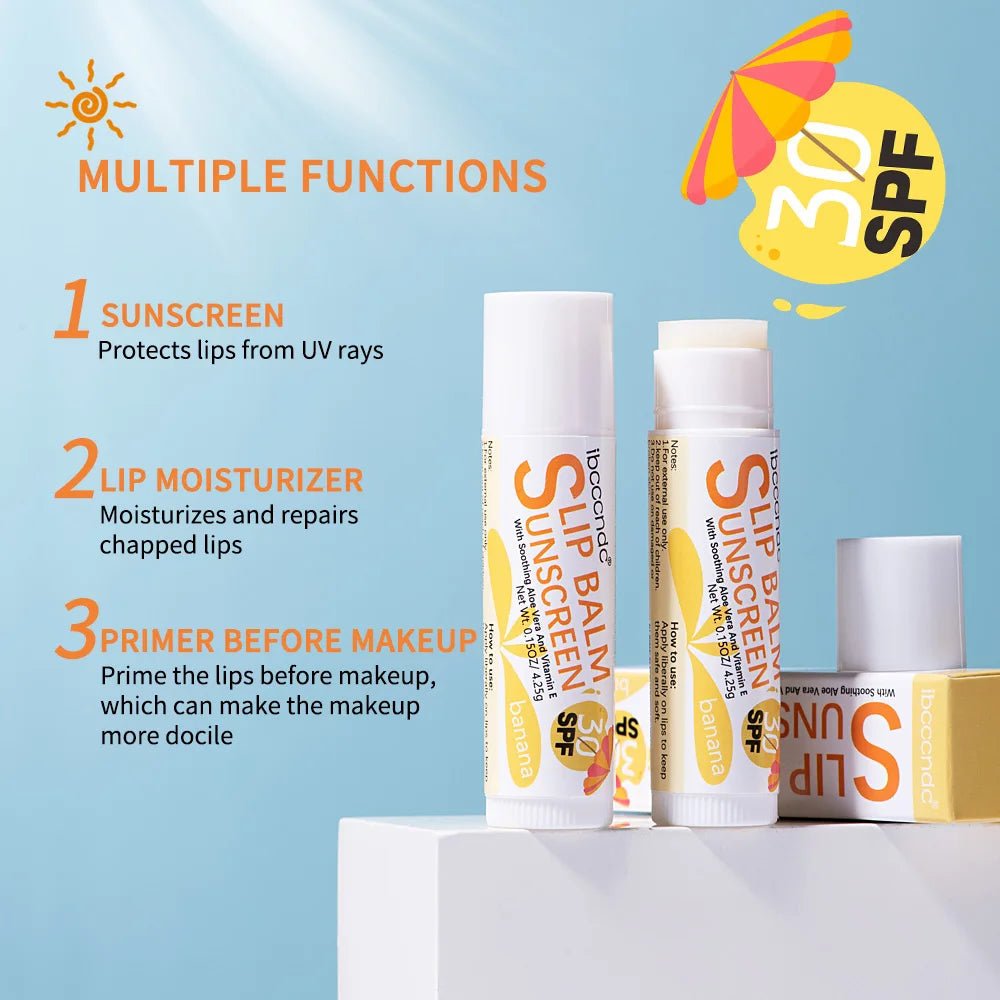 Sunscreen Lip Balm with SPF 30 for Daily UV Protection and Hydration - 4