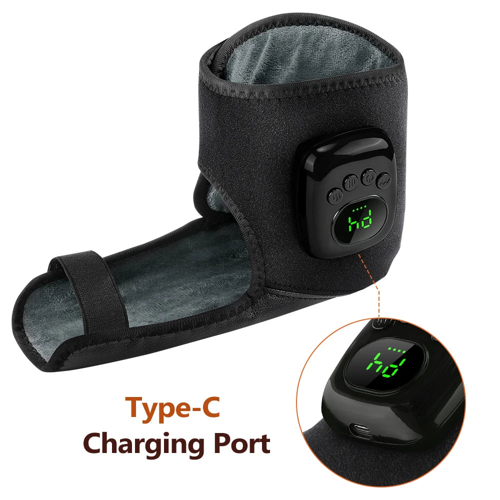 Cordless Heated Air Compression Wrist Massager for Pain Relief