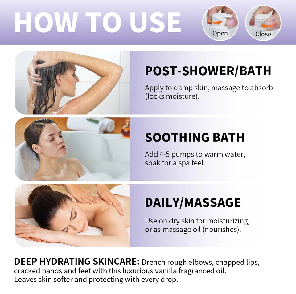 Moisture Drenching Body Oil for Dry Skin and Radiant Glow